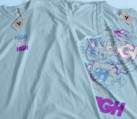 Camiseta High Dragão Azul – Iconnic company